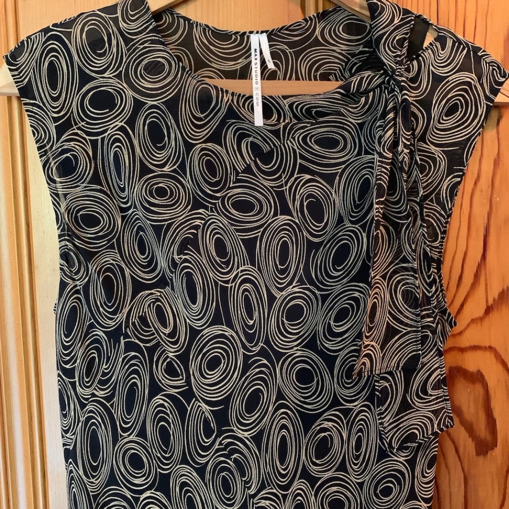Silk Max Studio midi dress with slip S